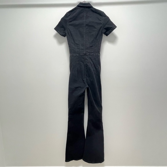 Free People We The Free Jayde Flare Jumpsuit, Black Mamba, X-Small - Picture 8 of 15